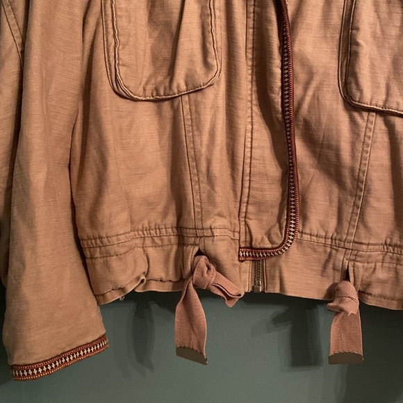 Free People womens jacket - 100% cotton - dusty rose/ light brown - size small - Picture 5 of 8